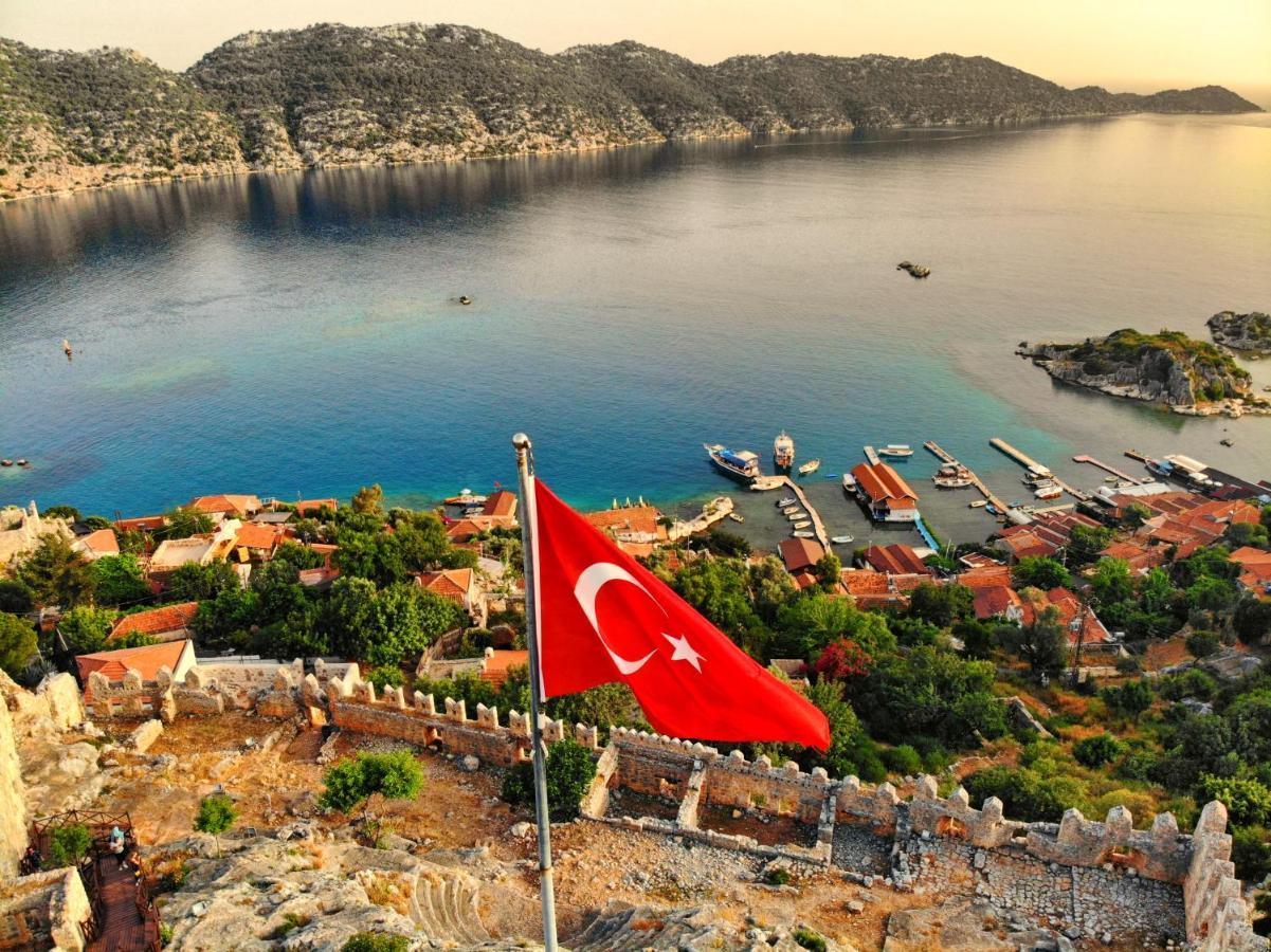 Istlada Tas Ev Apart - Kekova View Kapaklı Exterior foto
